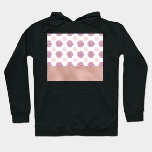 Rose and blush succulents en rose gold Hoodie
